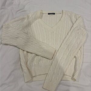 Brandy Melville Cable Knit Sweater - Cream size small